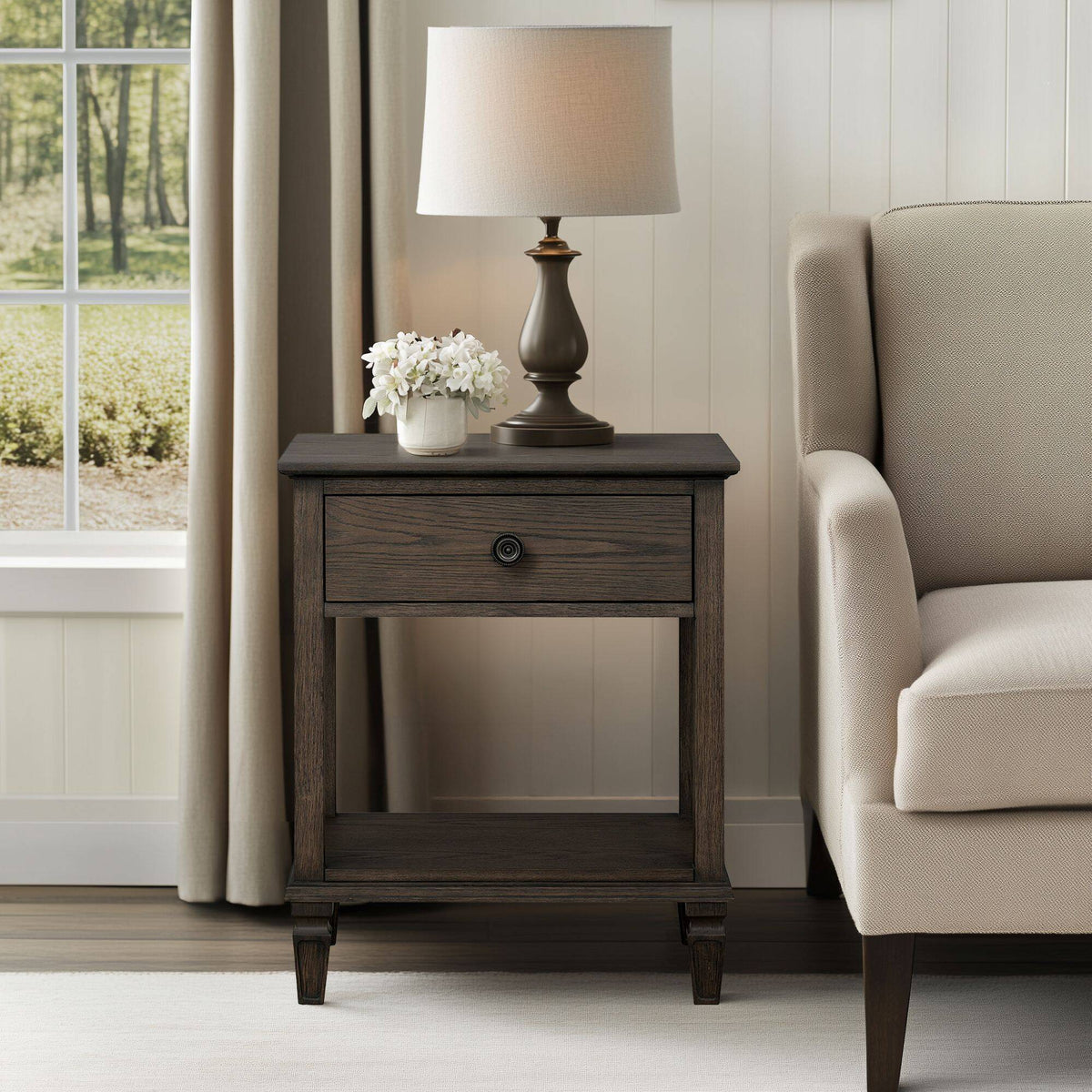 Victoria - Bedside Table With Drawer And Shelf, photo 19 of 40