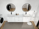 72" Bathroom Vanity With Resin Sink, Soft Close Doors, and 1-Side Cabinet by HouseOfZazla