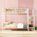 Bunk Bed With Lateral Storage Ladder And Wardrobe by HouseOfZazla
