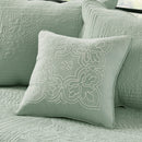 6 Piece Reversible Scalloped Edge Daybed Cover Set - Seafoam