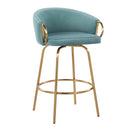 Claire - Contemporary & Glam Counter Stool (Set of 2) by HouseOfZazla