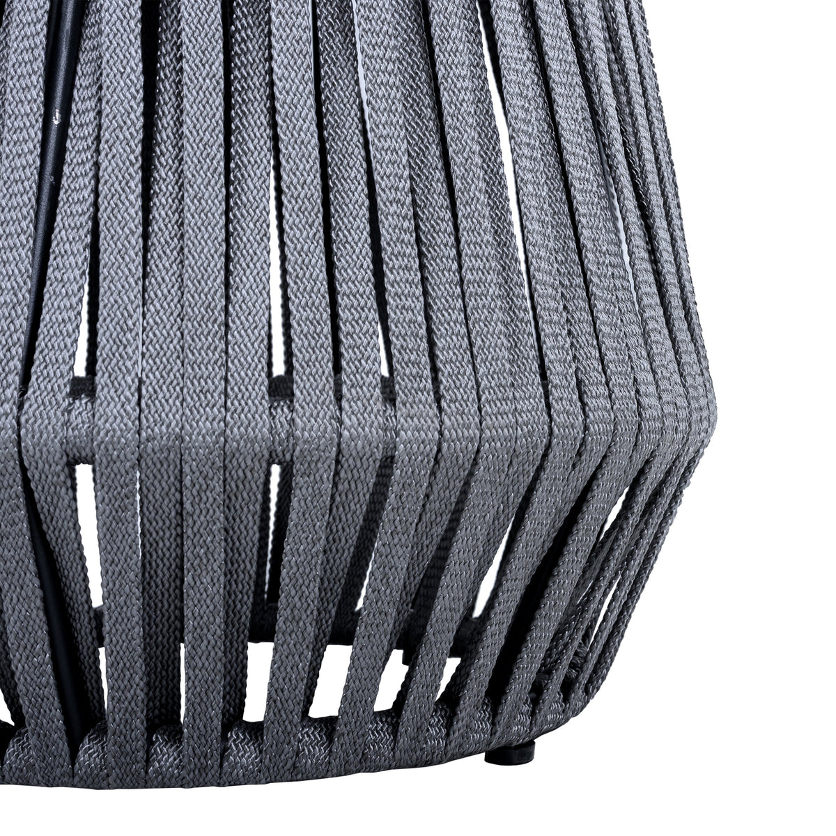 Outdoor Side Table with Rope and Acacia Wood, photo 8 of 9