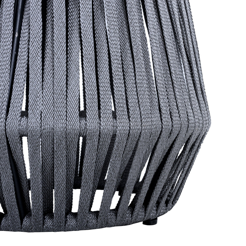 Outdoor Side Table with Rope and Acacia Wood, photo 8 of 9