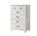 Cassini - 5 Drawer Chest - White by HouseOfZazla