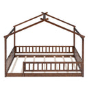 Bed House Bed Frame With Fence by HouseOfZazla