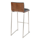 Mason Mara - Contemporary Fixed Height Barstool (Set of 2) by HouseOfZazla
