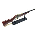 Antique Flintlock Steampunk Rifle Wood and Metal Replica Gun Inert Prop