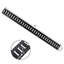 12 Pieces E Track Tie-Down Rail Kit for Trucks, Vans, Garages - Black by HouseOfZazla