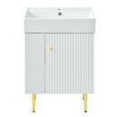 Bathroom Vanity, Combo Cabinet, Bathroom Storage Cabinet, Single Ceramic Sink by HouseOfZazla