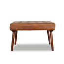 Mark - Tufted Square Genuine Upholstered Ottoman by HouseOfZazla