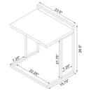 Rectangular Top Snack Table