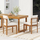 Acacia Wood Outdoor Dining Chair (Set of 2), Teak Finish Wood + by HouseOfZazla