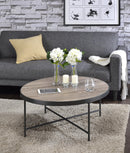 Bage Weathered Round Coffee Table by HouseOfZazla