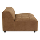 Zoey - Modular - Armless Chair - Chocolate Suede by Unique Piece Furniture