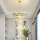 8-Light 23.6" Wide Crystal Waterfall Chandelier