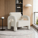 Modern Velvet Fabric Accent Chair