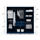 Gramercy - Free Standing Wardrobe Closet With Drawers And Shelves by HouseOfZazla
