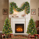 Pre-Lit Xmas Tree Artificial Christmas 3-Piece Set
