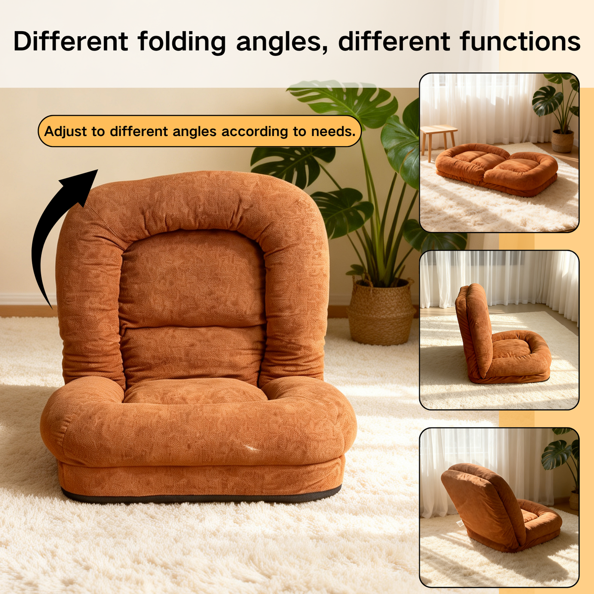 Egg Tart Lazy Sofa - Multi-Segment Folding, photo 4 of 10