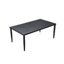 Outdoor Patio Dining Table With Tapered Feet & Umbrella Hole by HouseOfZazla