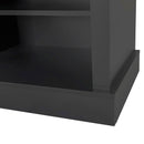 47.2" Wide Hall Tree with Bench and Shoe Storage, Multi-functional Storage Bench with 3 Hanging Hooks & Open Storage Space, Rectangle Storage & Shelves Coat Rack for Hallway, Black