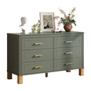 6-Drawer Double Dresser in Olive by HouseOfZazla