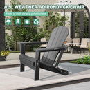 Adirondack Chair with Folding Design and Cup Holder - Gray by HouseOfZazla