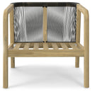Palmetto - Outdoor Conversation Chair (Set of 2) - Stone Gray