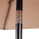 7.5 Ft Patio Umbrella with Push Button Tilt and Crank Mechanism by HouseOfZazla