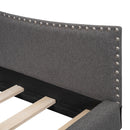 Upholstered Daybed With Headboard And Armrest, Support Legs by HouseOfZazla