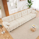 Modern Sofa & Pillows, Textured Cover, High Rebound Cushions by HouseOfZazla