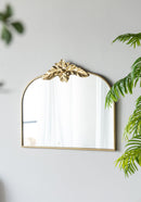 Arched Wall Mirror With Metal Frame, Wall Mirror For Living Room by Unique Piece Furniture