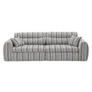 3 Seater, Couch With Throw Pillows For Living Room