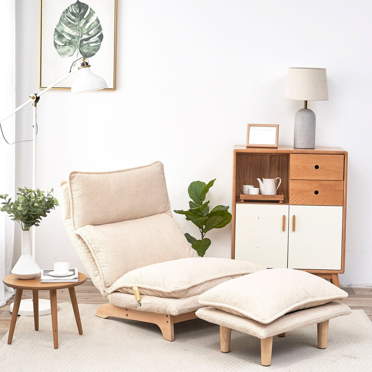 Single Lazy Sofa Chair Leisure Foldable Reclining Chair, photo 4 of 8
