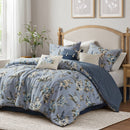 7PCS Queen Vintage Floral Comforter Set
