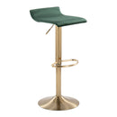 Ale - Contemporary Adjustable Height Barstool With Swivel With Oval Footrest (Set of 2) by HouseOfZazla