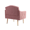 Accent Chair, leisure single sofa with Rose Golden feet