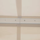 8' x 7' Patio Retractable Awning, Manual Exterior Sun Shade Deck Window Cover, Beige