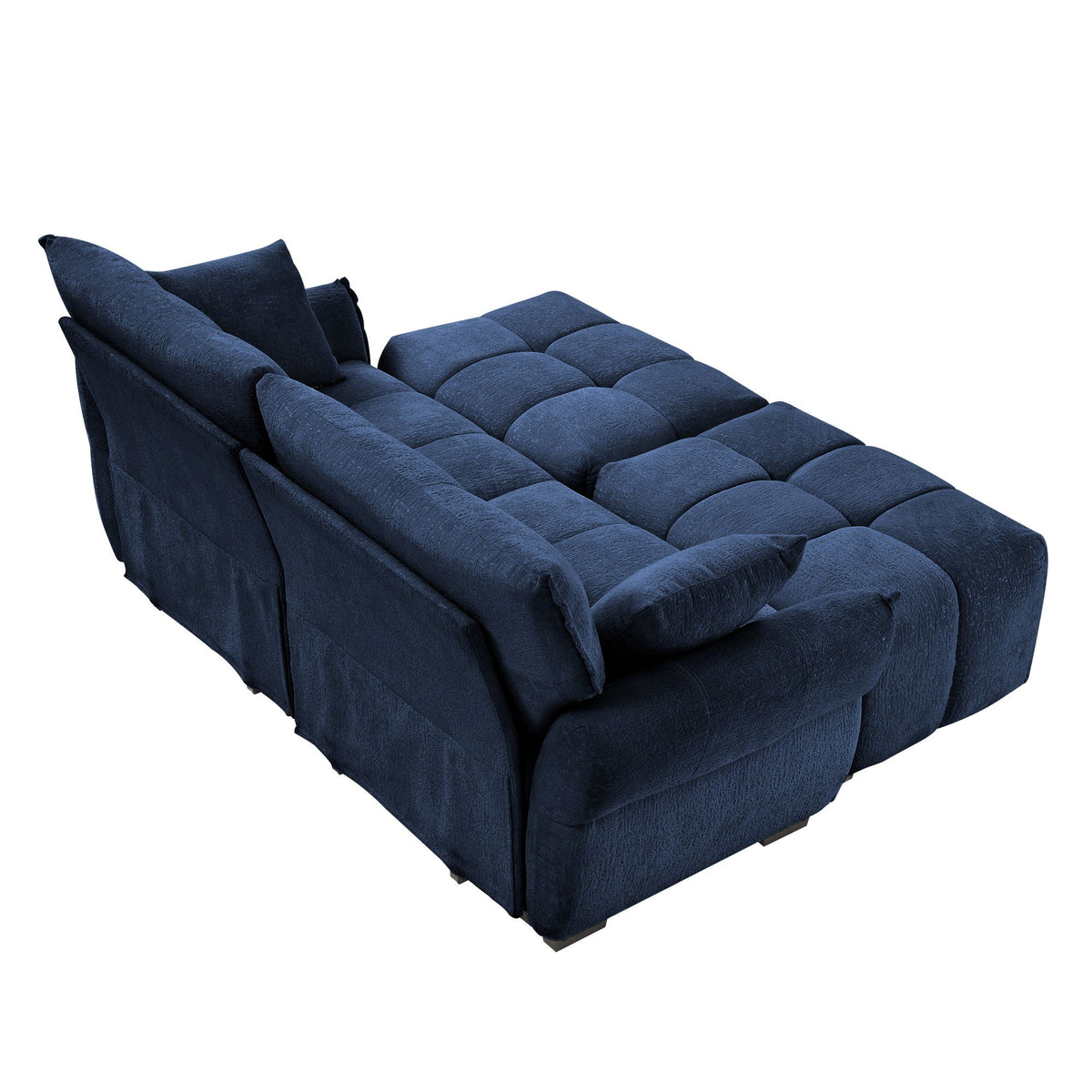Sofa Set With Ottoman And Pillows, Textured, High Resilience Cushions, photo 38 of 40