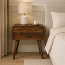 Avora - 3 Drawer Nightstand - Brown by Unique Piece Furniture