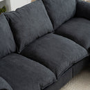 Convertible Combination Sofa With Footstools With Storage by Unique Piece Furniture