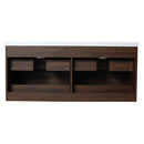 Modern Floating Bathroom Vanity With Dual Resin Sink, Soft Close Drawers by HouseOfZazla