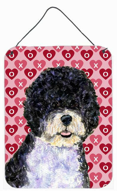 Portuguese Water Dog Hearts Love and Valentine's Day Wall Door Hanging Prints