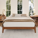 Solid Dry Bamboo Platform Bed Frame, With Slat Support by Unique Piece Furniture