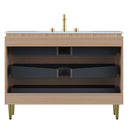 Amara 48'' Bathroom Vanity & Sink with Carrara Finish by HouseOfZazla