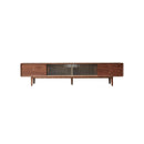 TV Cabinet With Chinese Changhong Glass Doors, Two Drawer Storage Space TV Standing by HouseOfZazla