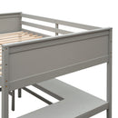 Loft Bed With Shelves With Desk by HouseOfZazla