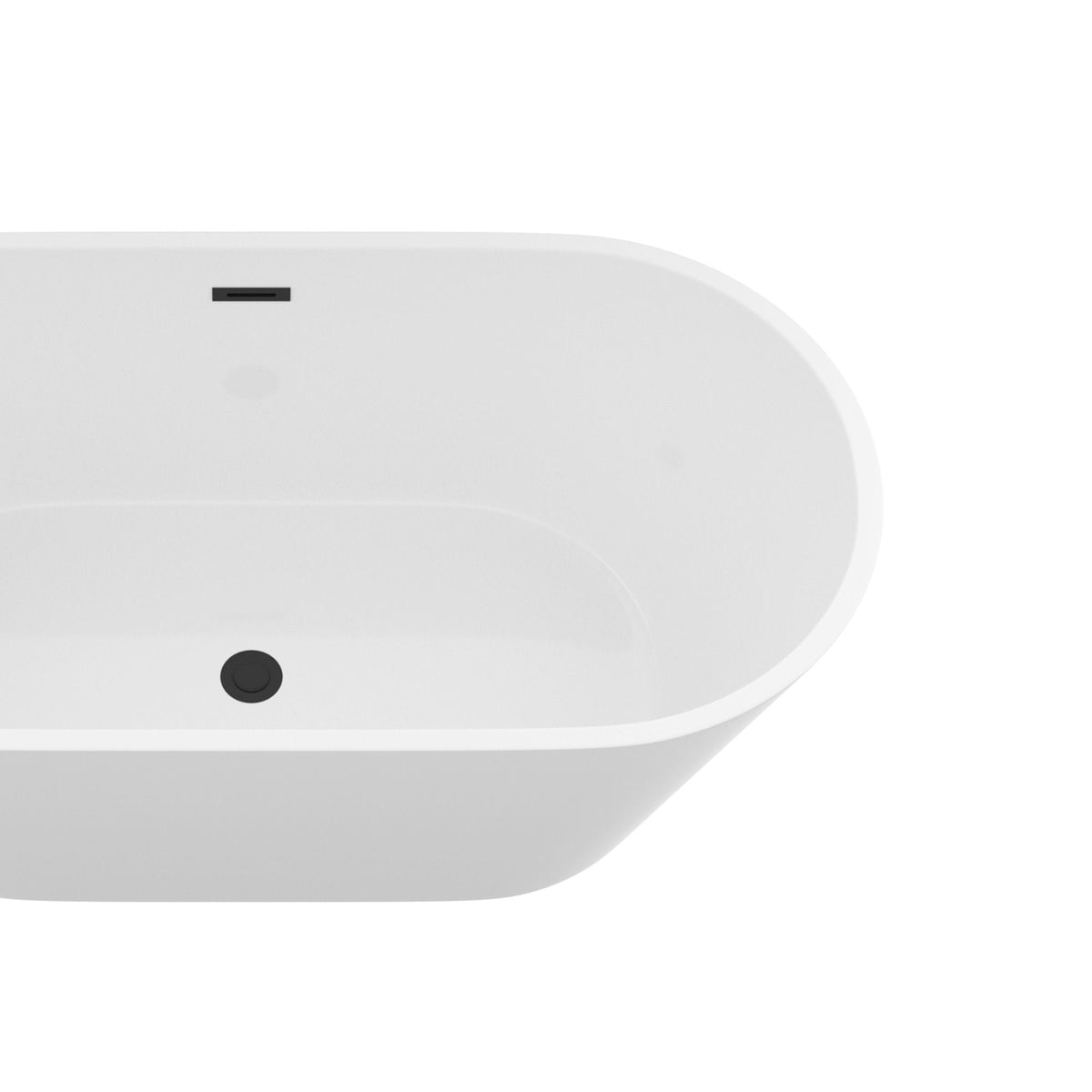 Gloss Freestanding Bathtub With Overflow & Pop Up Drain, Stand Alone Soaking Tub, photo 3 of 14