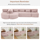 Upholstered Sofa Free Combined Sofa Couch With 2 Chaise Lounge And Five Back Pillows For Living Room by HouseOfZazla