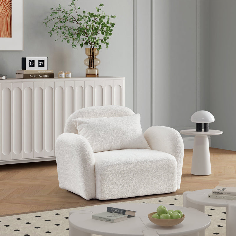 Walker Edison | Teddy Lazy Sofa Accent Chair